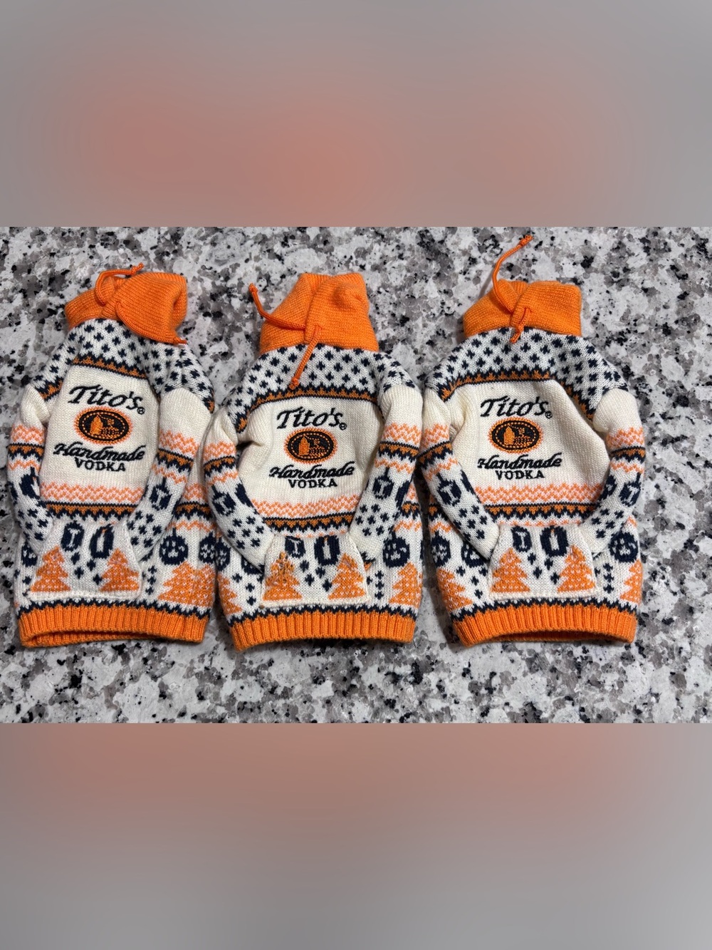 3 Tito's vodka holiday Christmas sweater